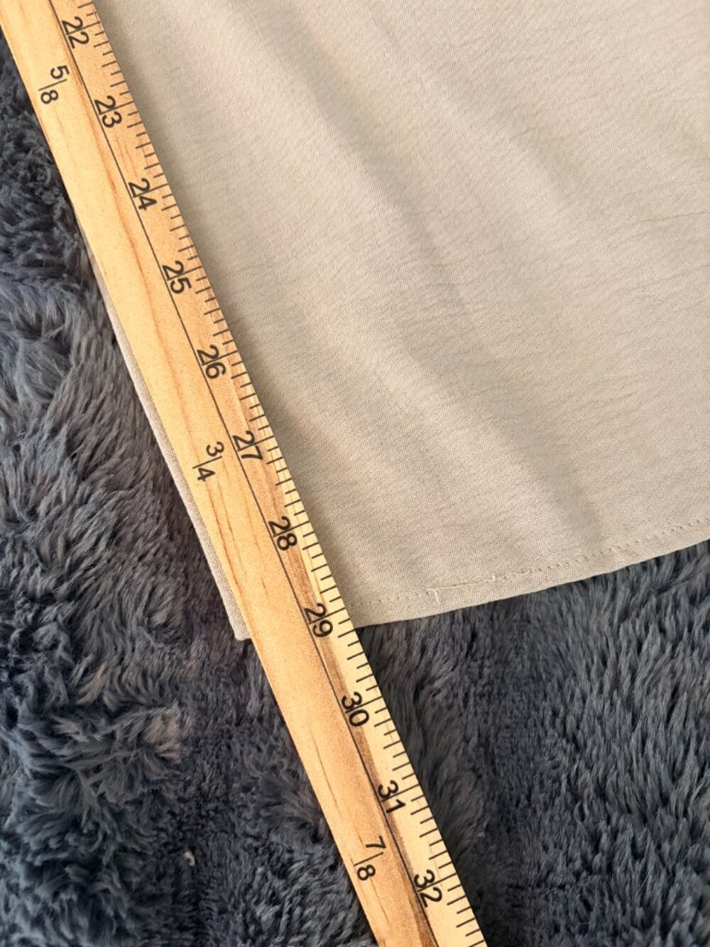 Zara Wide Leg Pants Womens M Taupe Beige Elastic Waist Flowy Vacation Resortwear - Picture 5 of 8